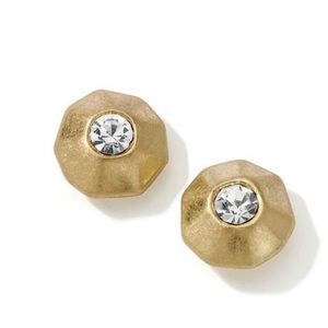 Lia Sophia Gold Gem Stud Earrings
